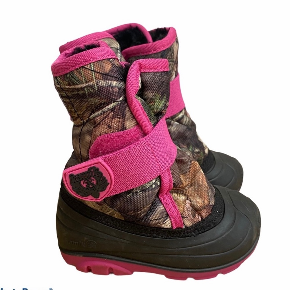 ❄️ EUC - Kamik Camouflage Winter Snow Boots! Girls/Baby/Toddler
